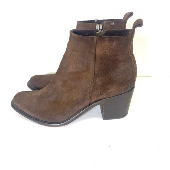 leather ankle boots size 4